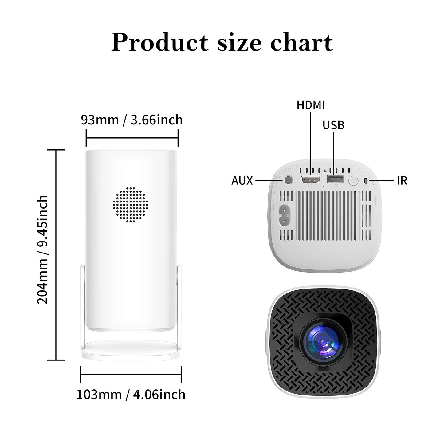 4K Android Smart Home Portable Projector