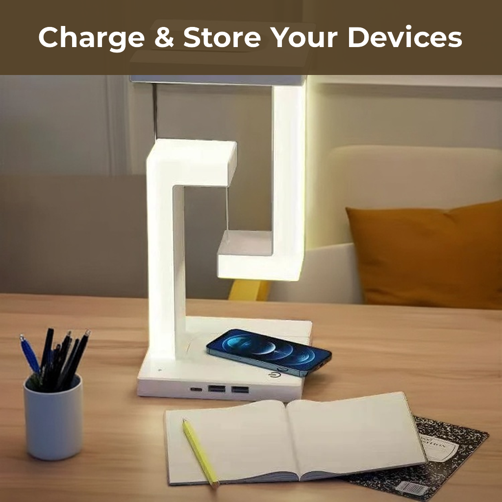 Anti-Gravity Wireless Charging Table Lamp