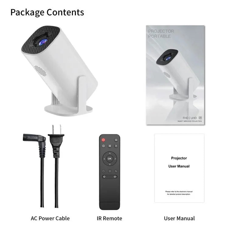 4K Android Smart Home Portable Projector