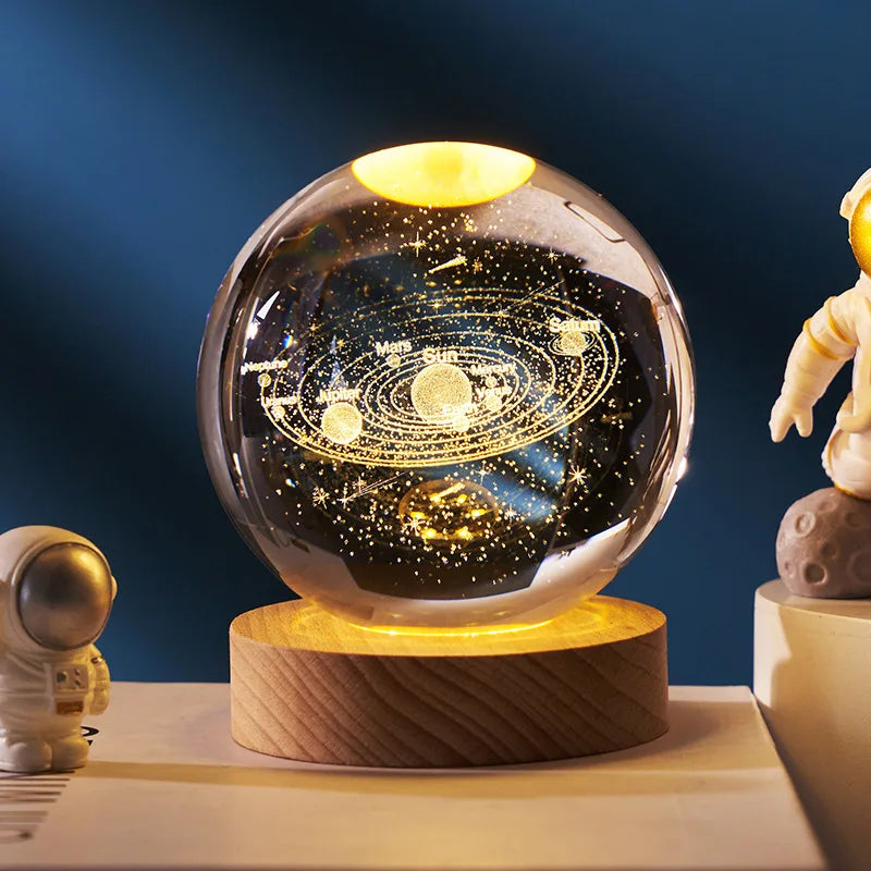 (🔥Hot Selling) 3D Crystal Ball Lamp🪐