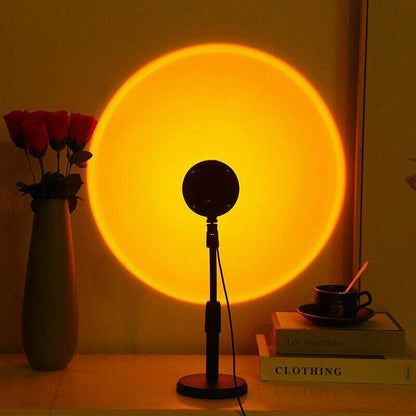 Remote Control RGB Sunset Lamp Projector 16 Colors Changing