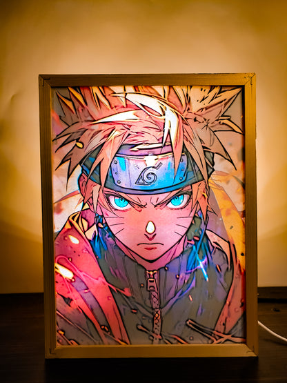 Naruto Uzumaki LED Art light Painting Frame Lamp 50% OFF ( Naruto 5 )