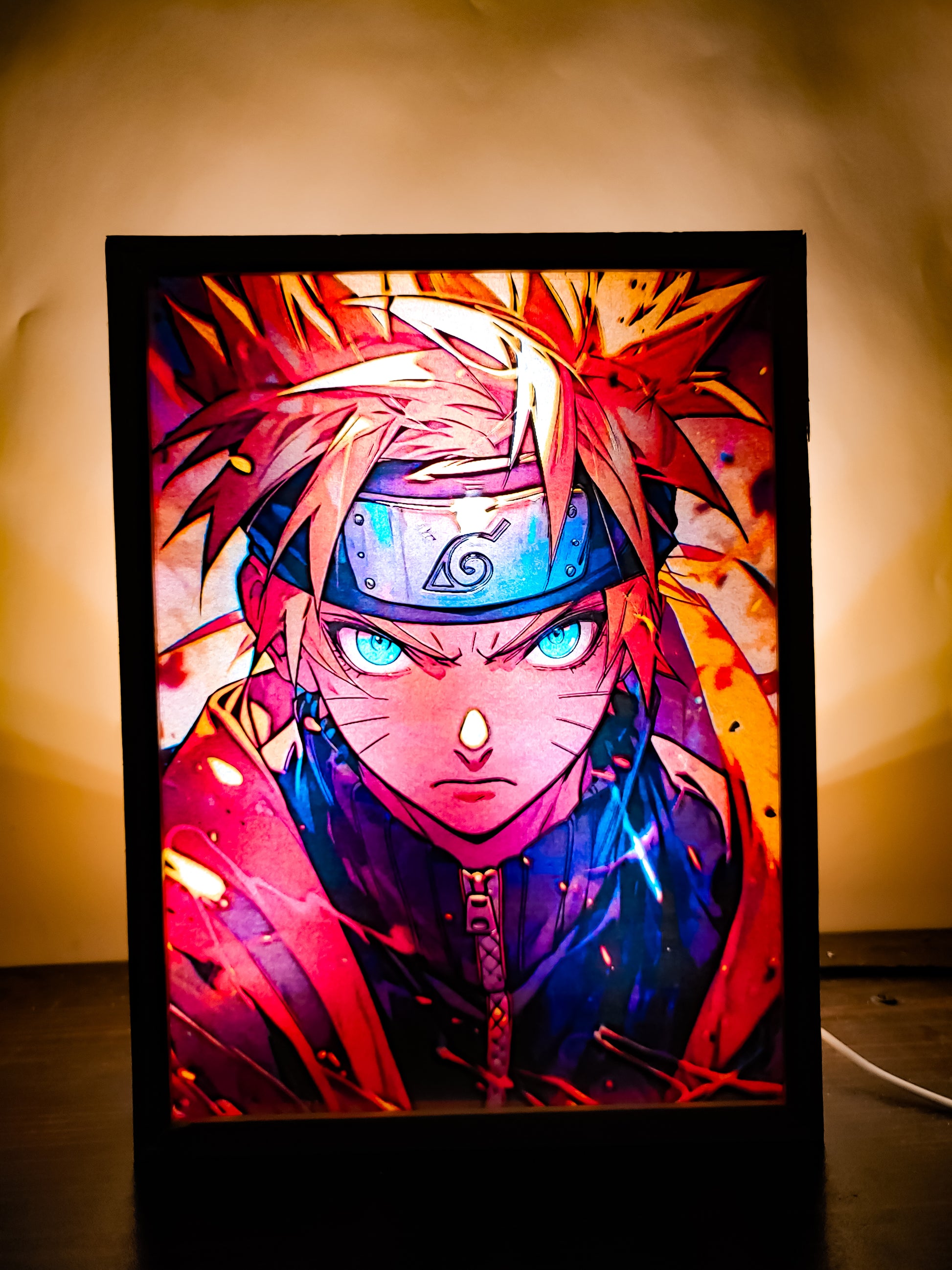 Naruto Uzumaki LED Art light Painting Frame Lamp
