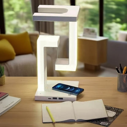 Anti-Gravity Wireless Charging Table Lamp