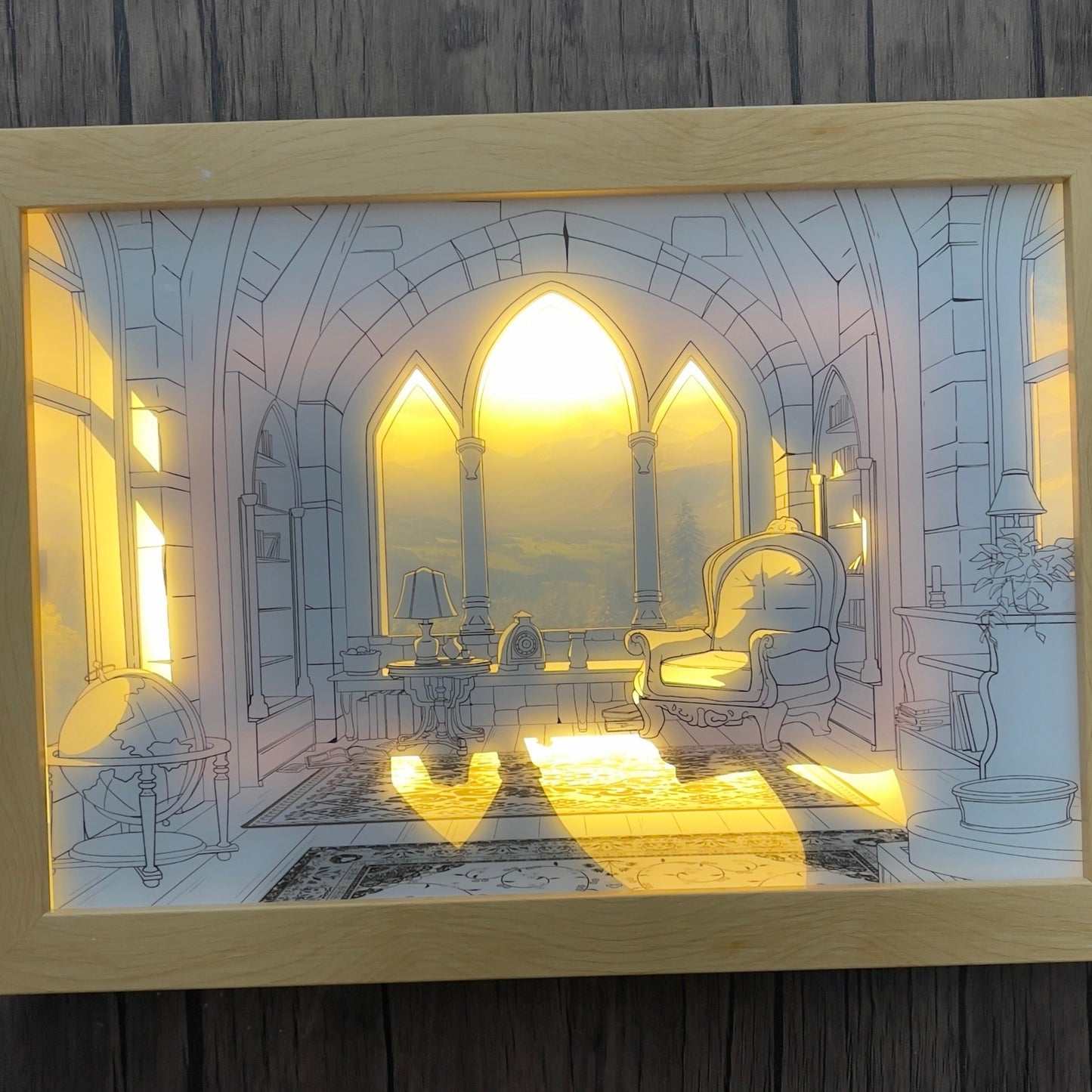 Cat's Window to Wonder Light Painting LED Frame