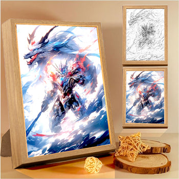 Gundam Lightbox Art – Mech Mastery in Frames