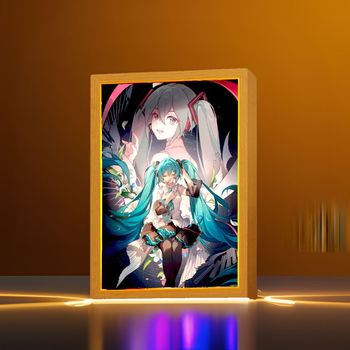 Hatsune Miku Anime Figure – Kawaii Light Painting Frame