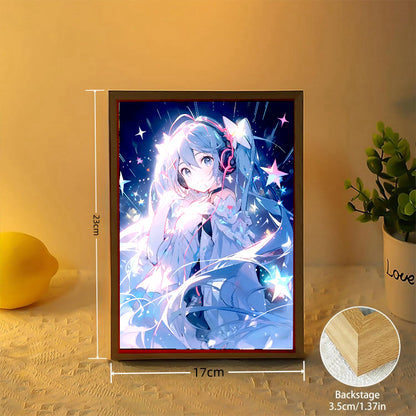 Hatsune Miku Anime Figure – Kawaii Light Painting Frame