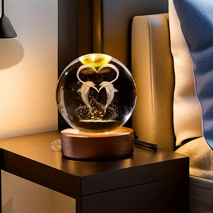 (🔥Hot Selling) 3D Crystal Ball Lamp🪐