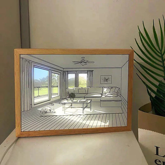 TV Lounge Creative Led Light Box Photo Frame